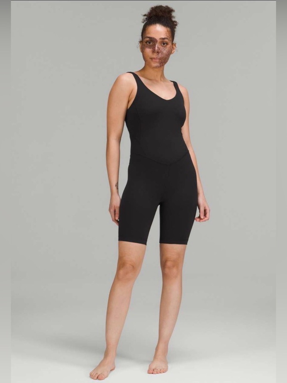 Lululemon Align Onesie Romper 8" Shorts Onesie Size 10 Black